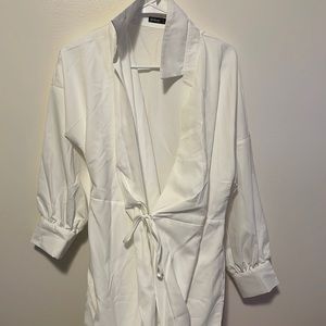 White shein cover up